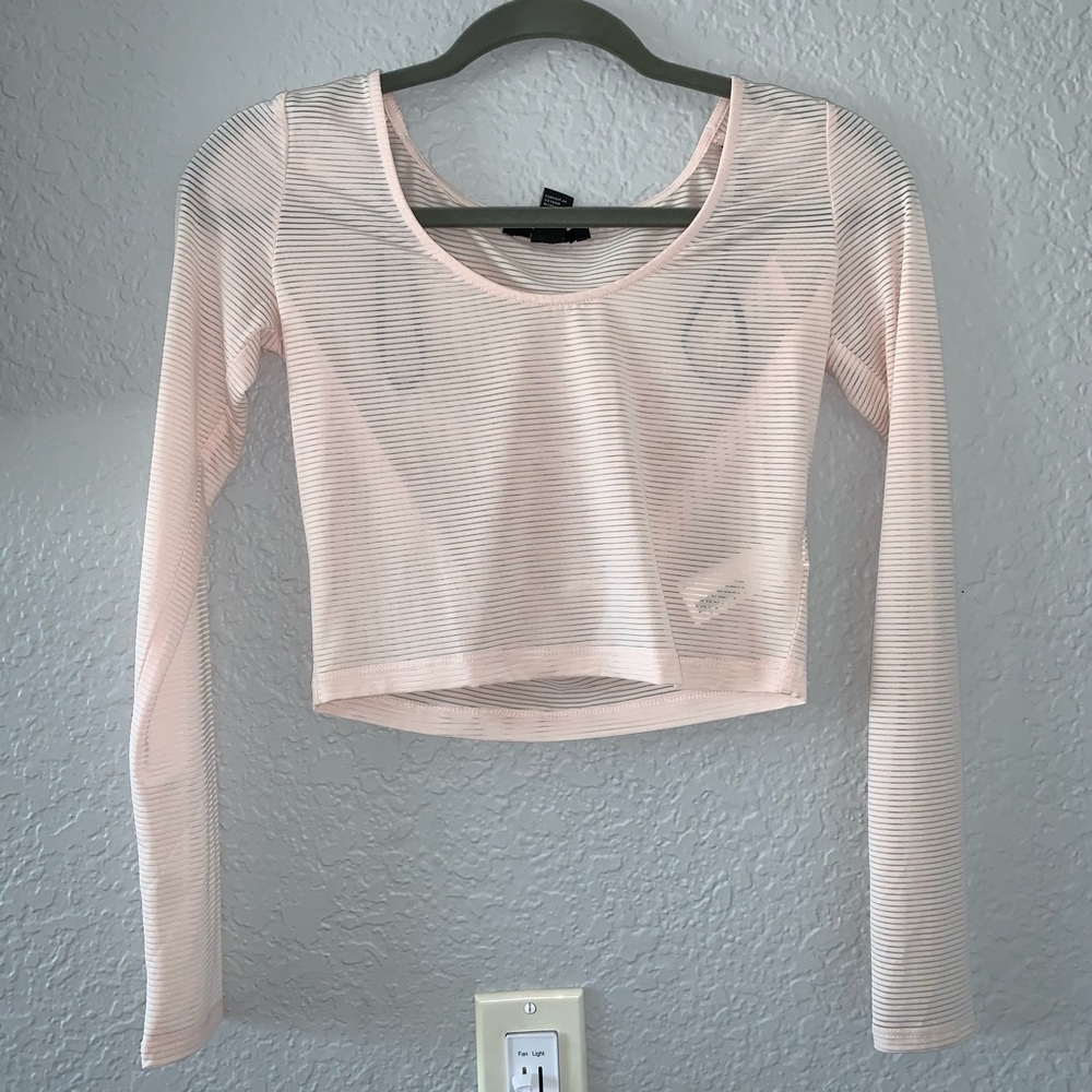 Sheer crop top